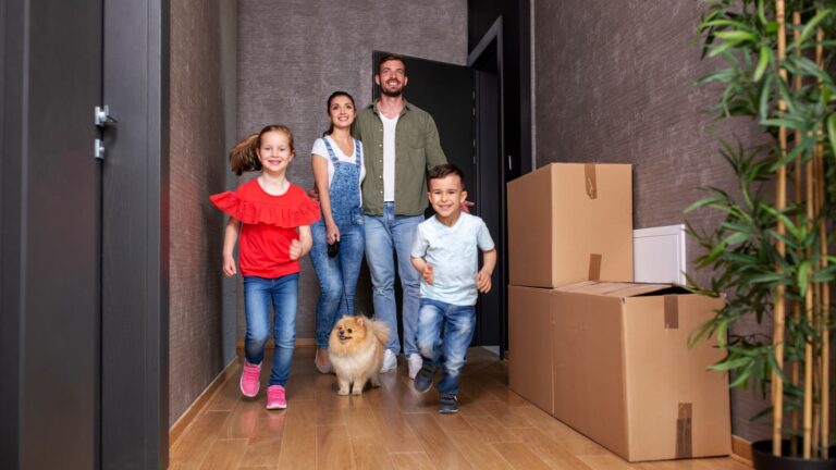 Family purchase a property